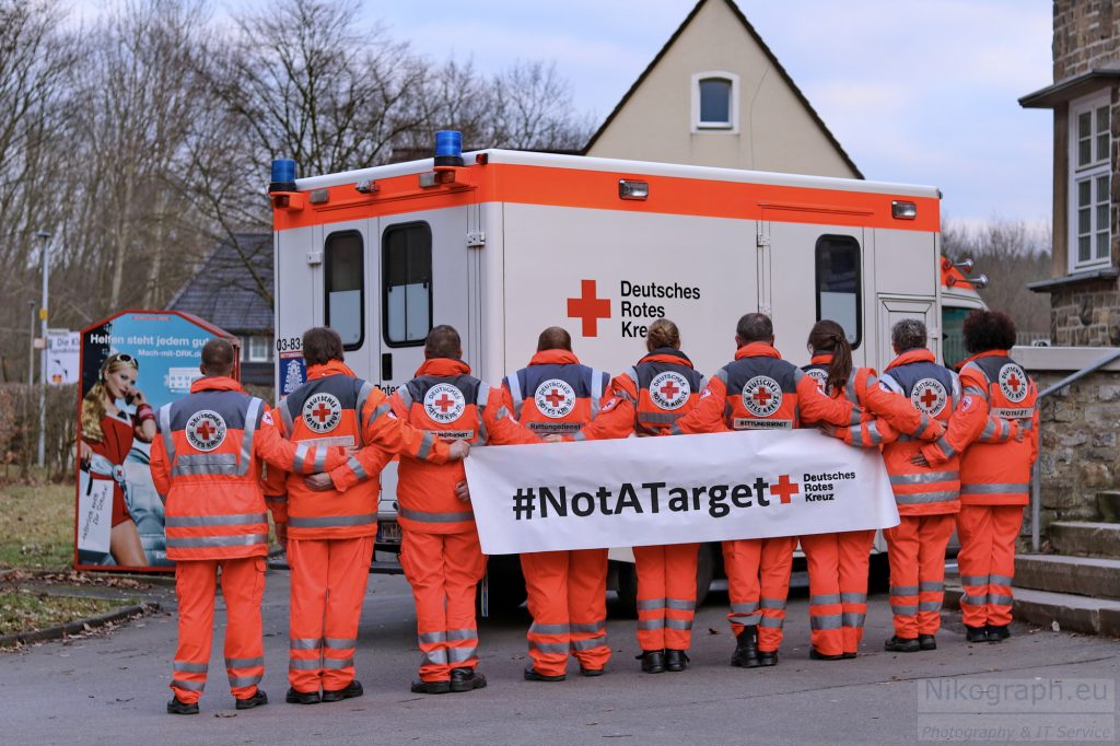Helfer sind keine Zielscheibe – Photoaktion #NotATarget