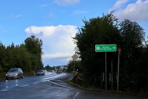Hinweisschild für den Tennisclub Weiß-Blau Hemer e.V.